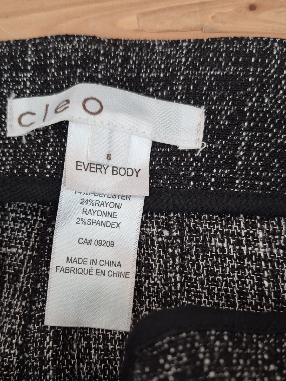 💙cleo -  Charcoal Textured Dress Pants - Picture 2 of 2